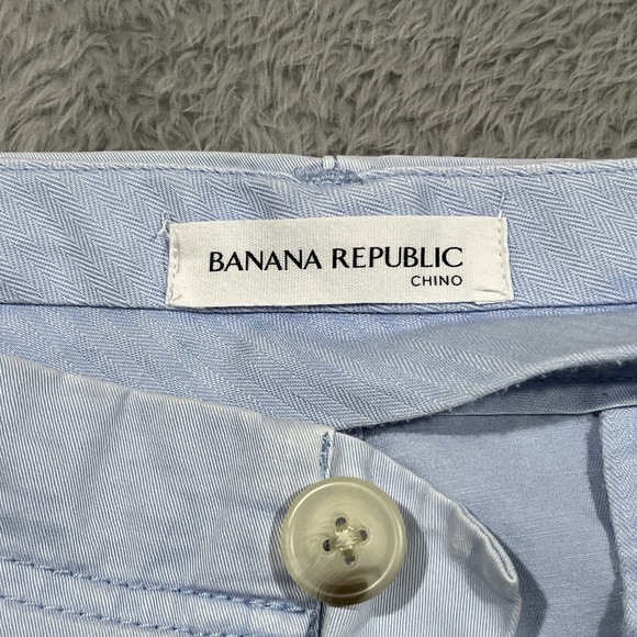 Banana Republic Boyfriend Pants Women's 14 38x28 Light Blue Wide Leg Chino - Picture 6 of 13